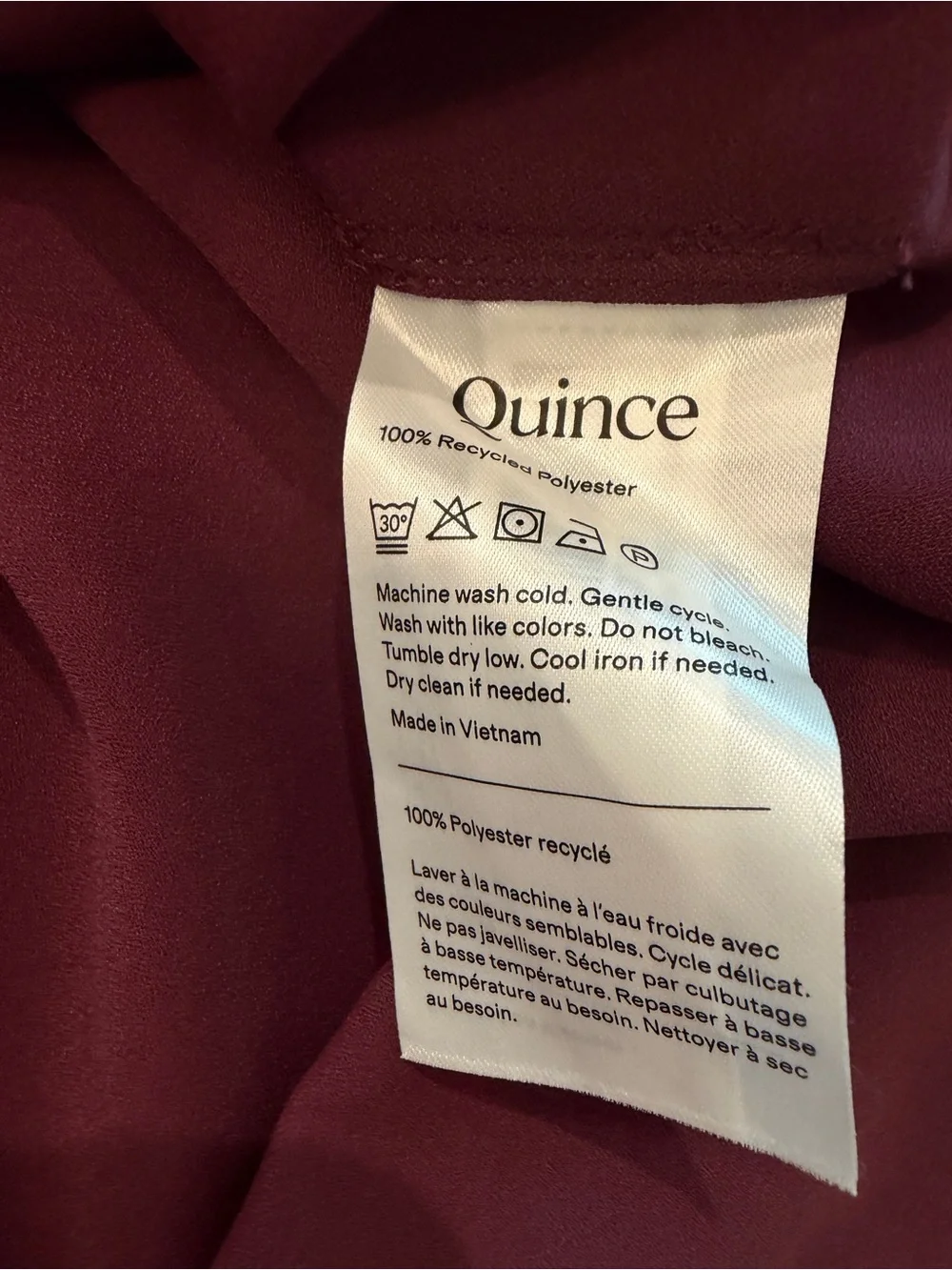 🤎 Quince Drapey Chiffon Split Neck Long Sleeve Blouse 🤎
